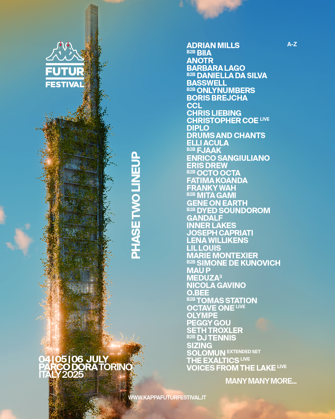 kappa futurfestival 2025: segunda fase de confirmaciones y novedades del cartel


